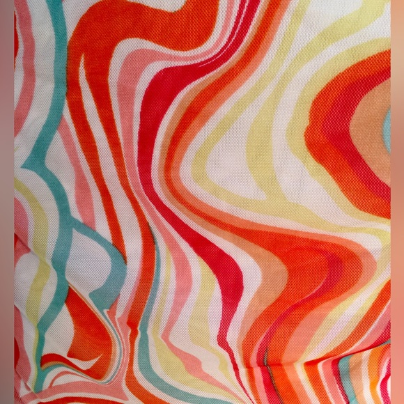 One shoulder stretch-mesh MIDI, Size XL, NWT. Multicolor, Lined, Ruching. - Picture 2 of 13